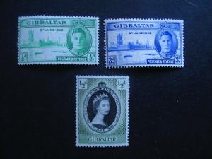 Gibraltar #119-20,131 Mint Hinged- (JB9) WDWPhilatelic 