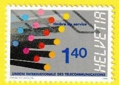 SWITZERLAND SCOTT#10O14 1988 1.4f I.T.U. OFFICIAL - MNH