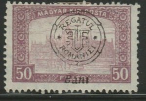 Hungary Romanian Occupation Nagyvarad Oradea Issue 1919 50b MH* A18P26F700-