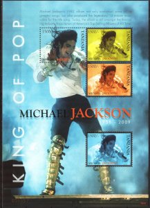 Tanzania 2009 Music Singer Michael Jackson Sheet MNH**