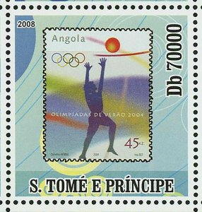 Olympic Games on Stamps Cabo Verde Angola Volleyball S/S MNH #3484-3487 