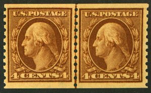 U.S. #457 MINT PAIR OG LH