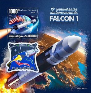 2024 04- DJIBOUTI - LAUNCH OF FALCON 1   15TH    1V complet set    MNH **