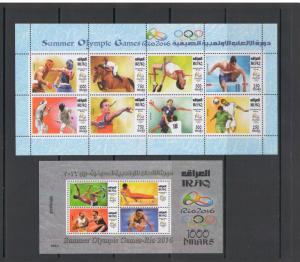 IRAQ : Sc. 2007-08 / **SUMMER OLYMPICS-BRAZIL **/ SHEET OF 8 & SS  /  MNH.