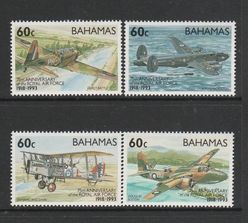 Bahamas aircraft 1993 75th Anniv Raf UM SG MS961, see notes