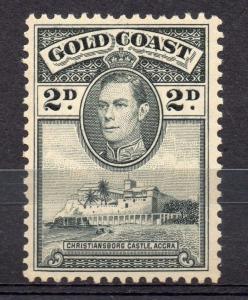 Gold Coast 1938 GVI Early Issue Fine Mint Hinged 2d. 082692