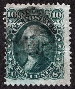 US Sc 96 Used Cork Cancel 10¢ F Grill