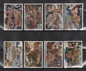 Thailand #666 - #673 VF/NH Set