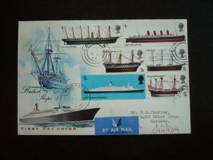 Postal History - Great Britain - Scott# 575-580 - FDC with Set of 6 Stamps