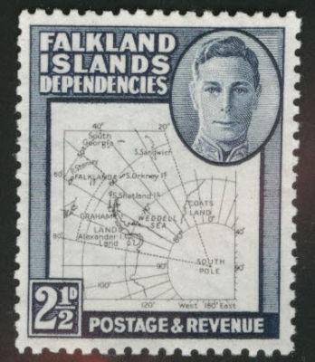 Falkland Islands Dependencies Scott 1L13, MH*  (SG G11)