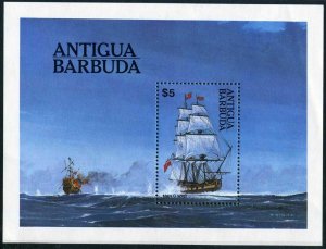 Antigua 749, MNH. Michel 760 Bl.75. Ship MAN-OF-WAR, 1984.