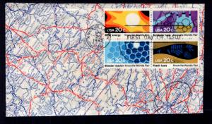 US 2009a Knoxville World's Fair Map U/A FDC