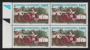 New Caledonia Tractor Northern Colonists 180f Block of 4 Traffic lights 2006