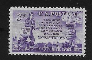 SC# 1015 - (3c) - Newspaper Boys, MNH single