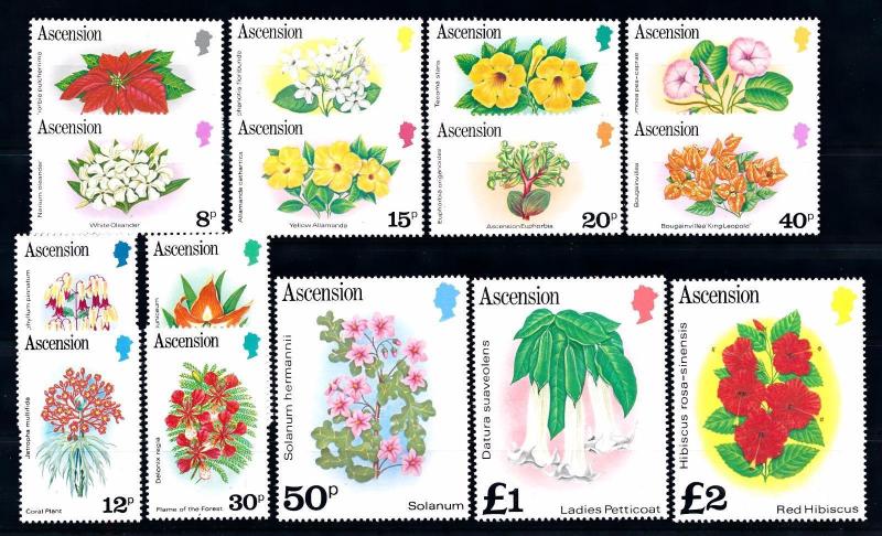 [66917] Ascension 1981 Flora Flowers Blumen 15 Values MNH