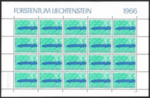 LIECHTENSTEIN (80) All different Sheets of stamps ALL Mint Never Hinged