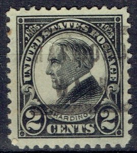 1923 2c BK Harding Precancel f/RAYMOND WA (610-L-1HS) Boardwalk margins!