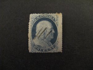 US #24 used short perfs b24.3 2929