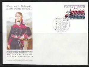 Poland, Scott cat. 3171. National Anthem issue. First Day Cover. ^