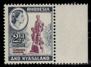 RHODESIA & NYASALAND QEII SG21, 2½d purple & grey-blue, LH MINT.