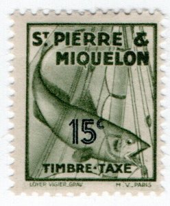 (I.B) France Colonial Postal : Postage Due 15c (Saint Pierre et Miquelon)