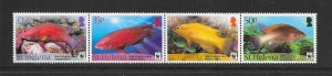 ST HELENA #1035-8 HOGFISH WWF (SET 1)  MNH