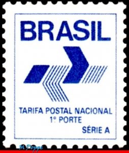 2139 BRAZIL 1988 LOGOTYPE (EMBLEM) OF THE POST OFFICE, RHM 665, MNH