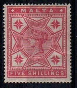 Malta Scott 14 Mint hinged (ironed out crease) - Catalog Value $125.00