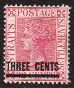 Straits Settlements Sc #74 Mint Hinged