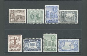 1945-46 JAMAICA - New Constitution - Stanley Gibbons #134-40 - 7 Value Series -