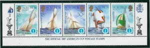 Solomon Is 571a-e MNH 1986 America's Cup (ap8538)