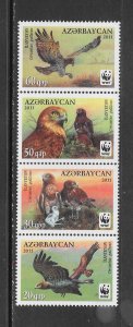 BIRDS - AZERBAIJAN #967a-d (FORMAT 1) MNH