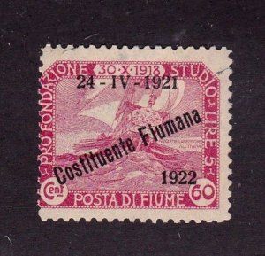 Fiume stamp #166, MH, CV $2.40
