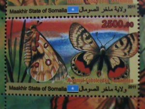 ​SOMALIA 2011 COLLECTIBLES-BEAUTIFUL LOVELY BUTTERFLIES-MNH S/S VERY FINE