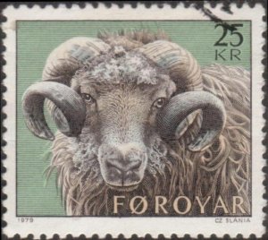 Faroe Islands 1979 SG41 25k Sheep Rearing FU