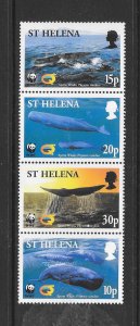 ST HELENA #816a WHALES WWF (VERT)  MNH