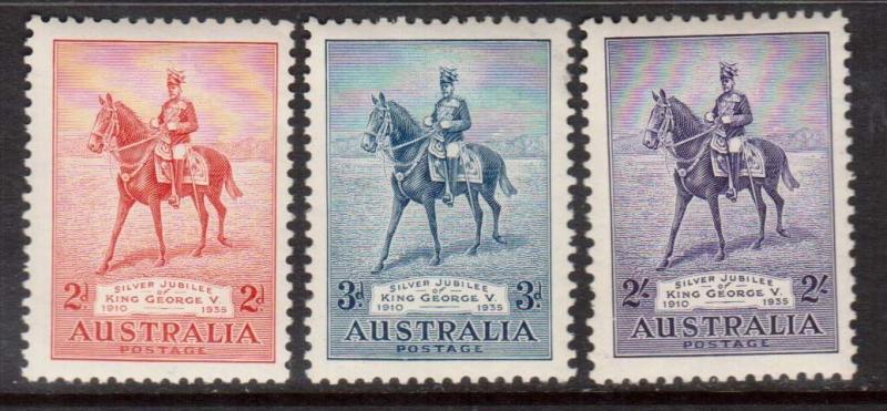 Australia #152 - #154 VF/NH Set