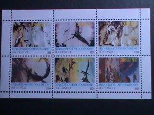 ​CONGO 1999 PREHISTORY ANIMALS MINI SHEET MNH-VF WE SHIP TO WORLD WIDE