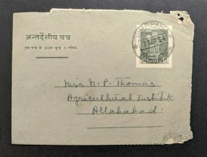 1954 Jharipani Dehra Dun India Letter Cover to Allahabad HandG G19