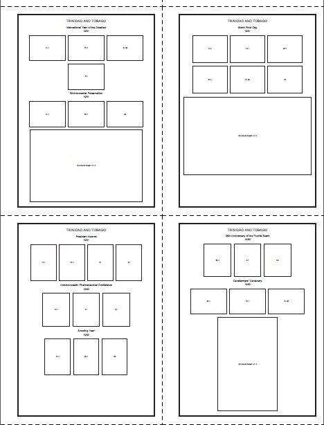 TRINIDAD AND TOBAGO STAMP ALBUM PAGES 1913-2010 (147 PDF digital pages)