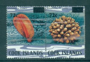 Cook is 1983 Marine Life Corals pr Surch. 72c on 70c MLH