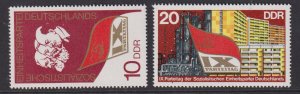 German Democratic Republic DDR #1719-1720  MNH 1976 party congress