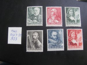 NETHERLANDS 1940 MNH SC B123-127 SET  VF/XF $33 (179)