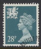 Wales n SG W64 SC# WMMH51 Used  with first day cancel 28p Machin