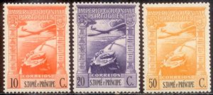 St Thomas and Prince Islands 1939 SC# C10-12 MLH-OG E33