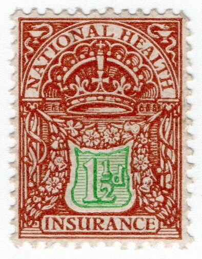 (I.B) George V Revenue : National Health & Insurance 1½d