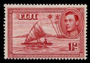 FIJI GVI SG252a, 1½d deep carmine, M MINT.