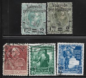 COLLECTION LOT 12879 ITALY 5 STAMPS 1890+ CV+$18