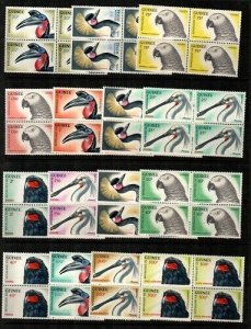 Guinea Scott 263-74,C41-3 Mint NH blocks (Catalog Value $118.60)