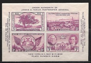 United States - Scott #778 - Souvenir Sheet -  VF- (NH)